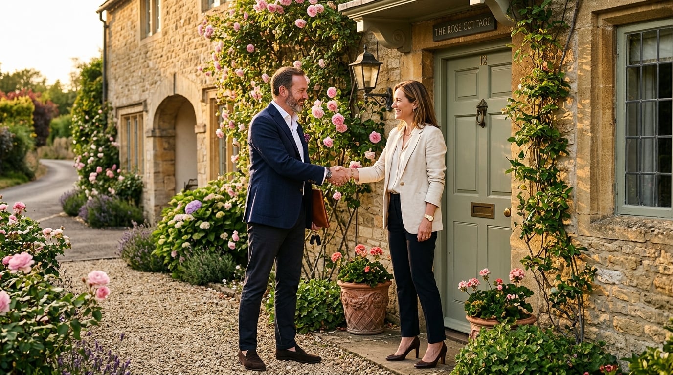 A proceedable buyer completing a prestige property transaction in the Cotswolds