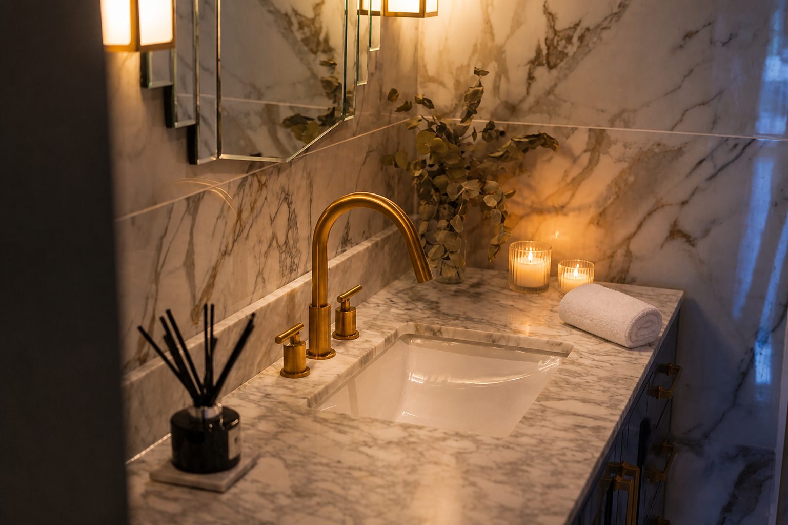 En-suite vanity