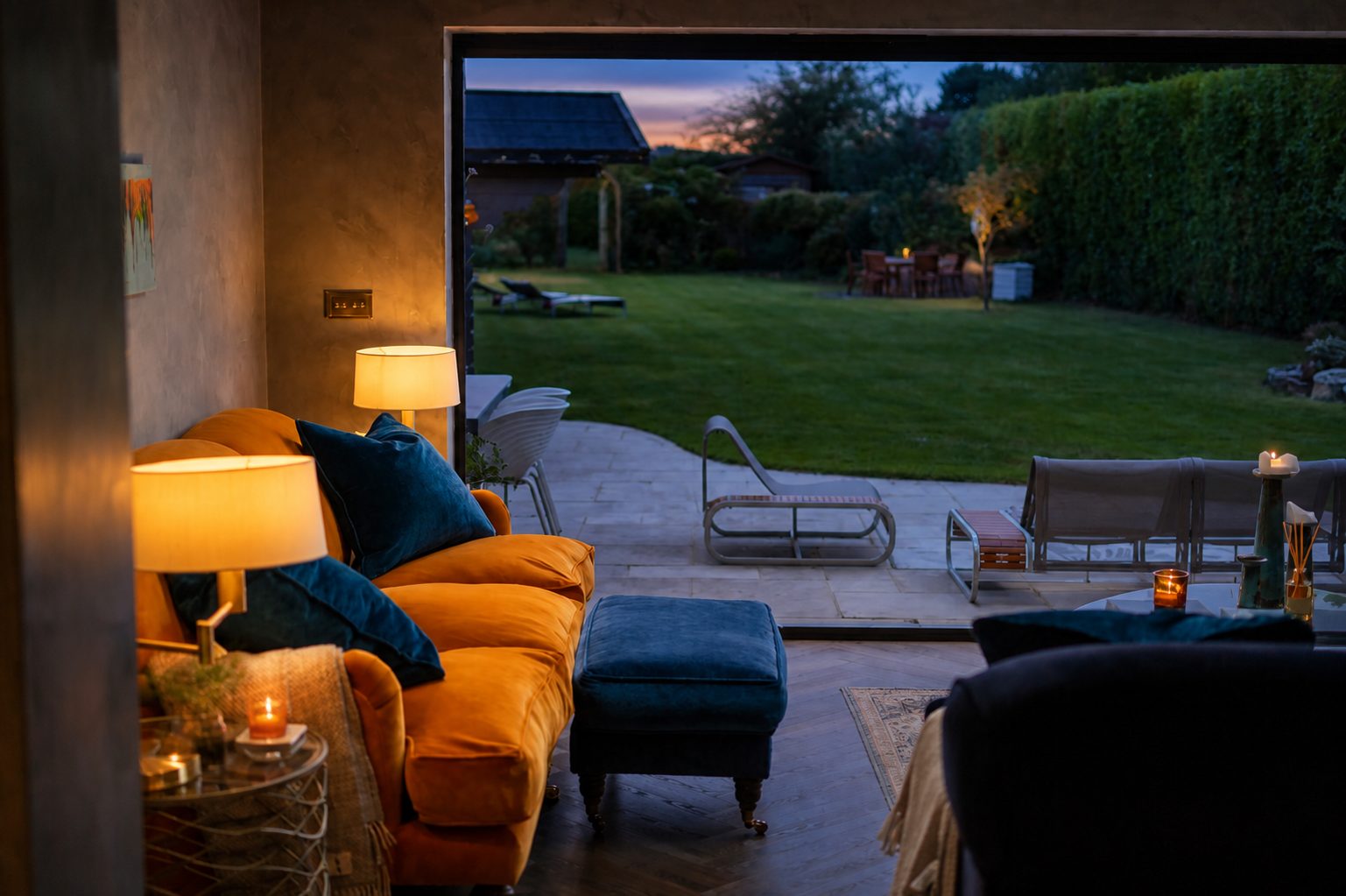 Garden room opening onto the terrace